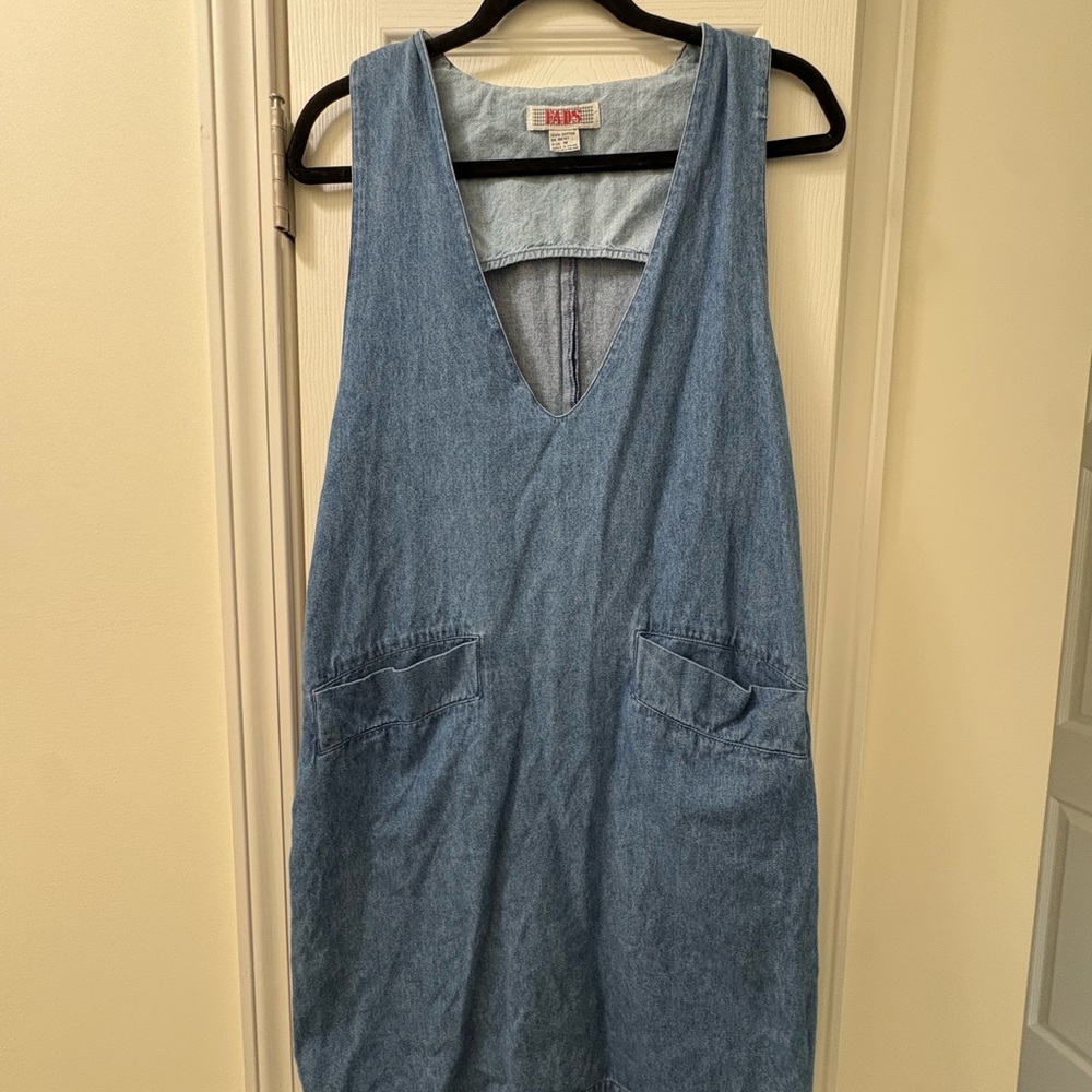 Vintage 90s FADS Light Blue Denim Dress